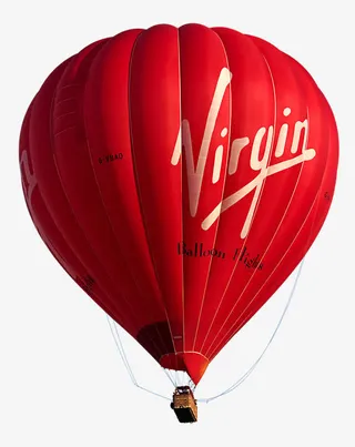 红色热气球免抠