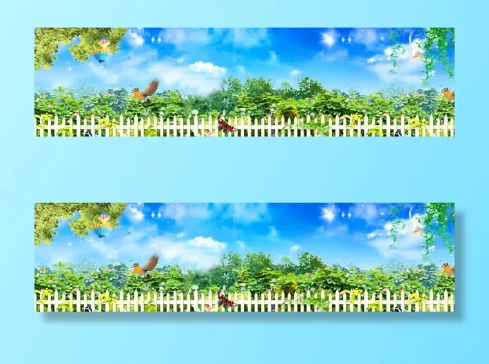 淘宝春季背景免抠背景banner海报元素