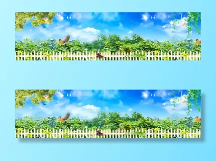 淘宝春季背景免抠背景banner海报元素