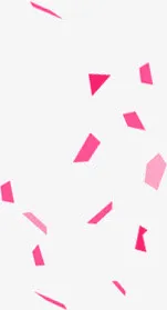 不规则的几何漂浮素材免抠