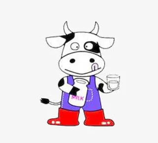卡通小牛免抠