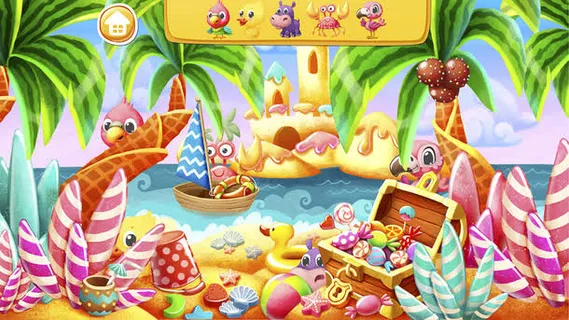 彩绘卡通场景免抠