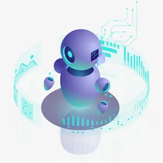 科技感人工智能矢量免抠