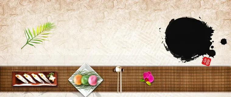 中国风美食促销背景高清