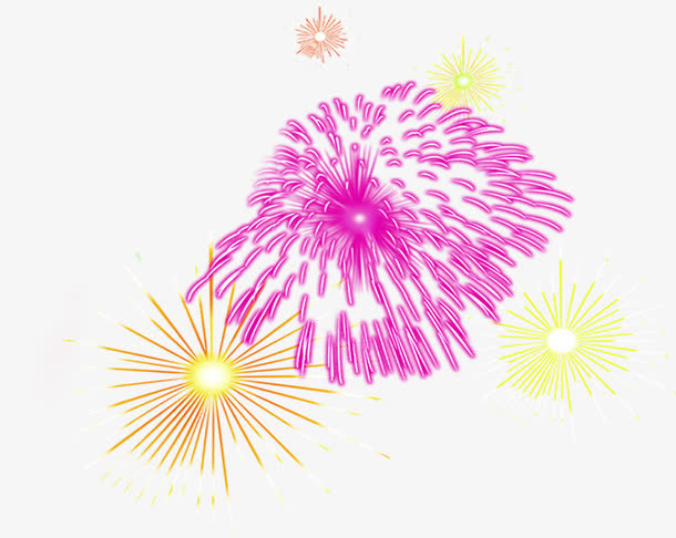 开业节日庆典烟花免抠