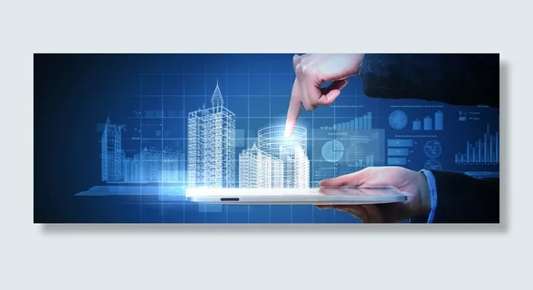 商务建筑科技背景高清