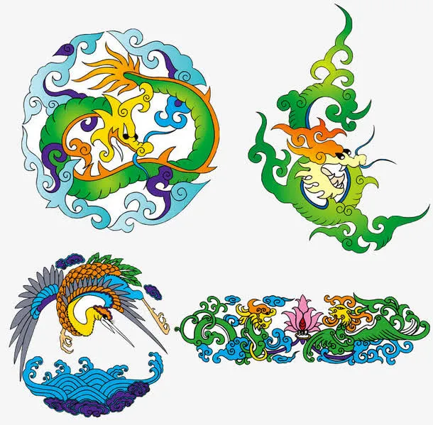 龙图案图腾免抠