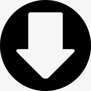 向下箭头在一个圆圈图标免抠