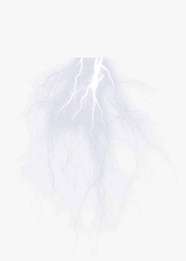 闪电打雷天气预报免抠