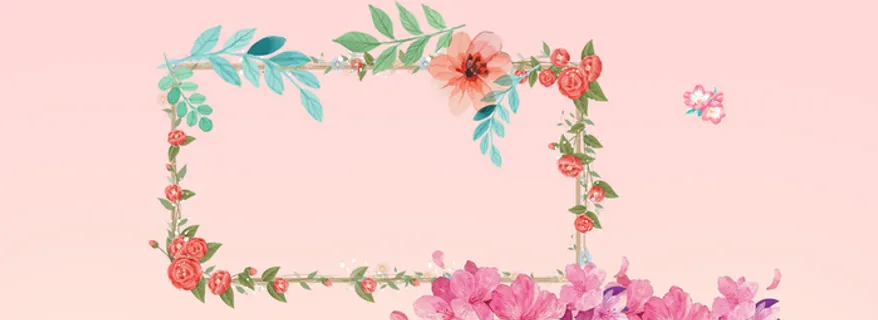 大气花瓣几何粉色banner背景高清 大气花瓣几何粉色banner背景高清