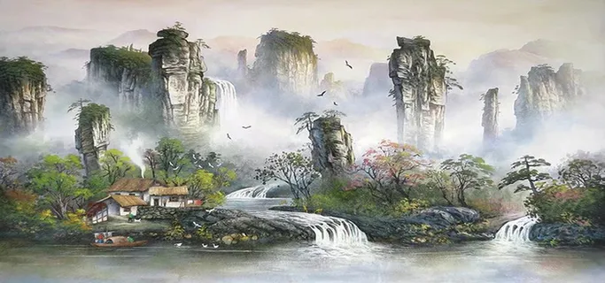 山水风景画高清