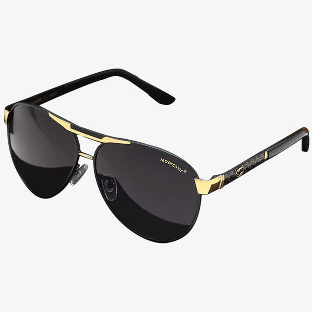 个性潮人大框蛤蟆镜免抠