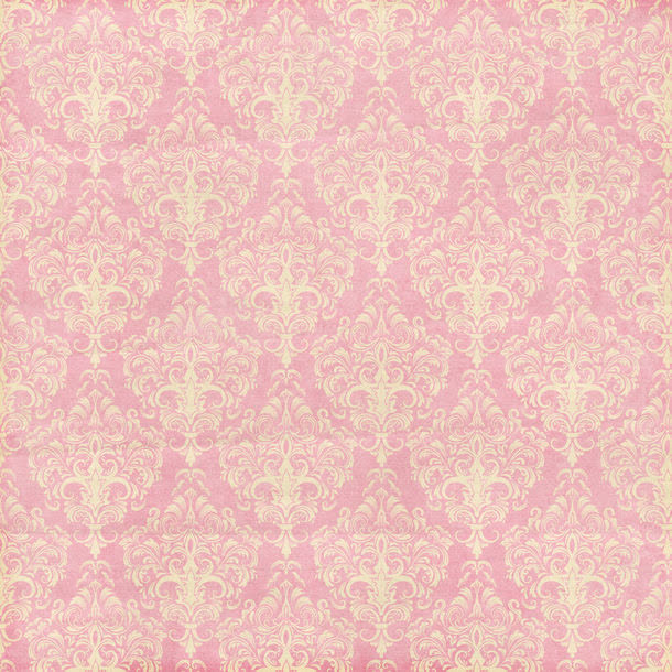 粉色背景与白色花纹