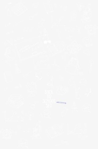 黑色简约学习用品边框纹理免抠