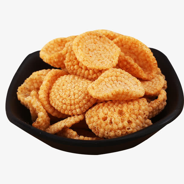 孜然五香散装小米锅巴实物免抠免抠