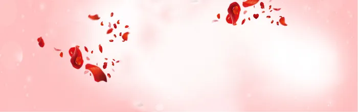 女鞋花瓣唯美背景banner高清