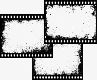 矢量旧电影胶片插图免抠