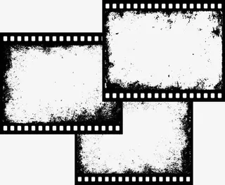 矢量旧电影胶片插图免抠