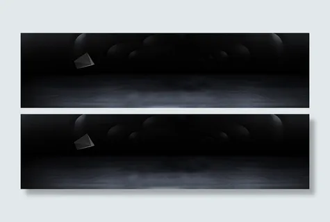 黑色大气简约淘宝banner高清