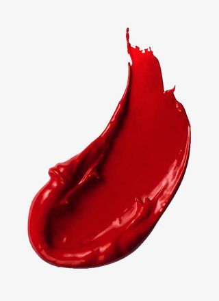 一抹口红正红色膏体免抠标签元素