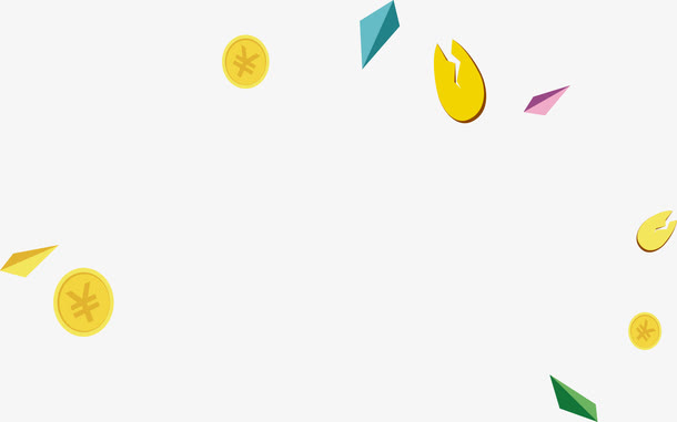 漂浮金币免抠