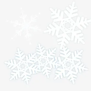 圣诞节雪花免抠