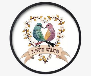 家居圆形北欧风格挂画免抠