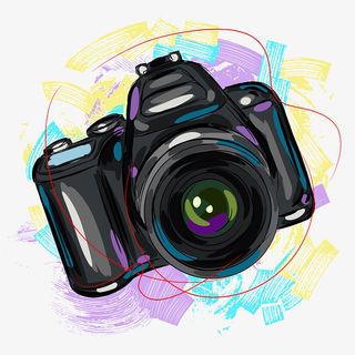 水彩手绘录像免抠