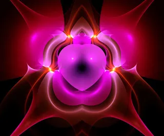 红色粉色分型背景