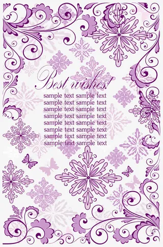 艺术花型背景矢量