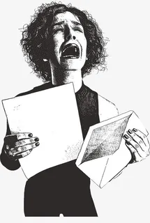 速写着急大哭皱眉免抠