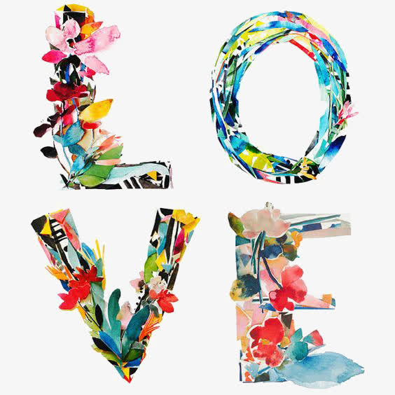 LOVE艺术字免抠