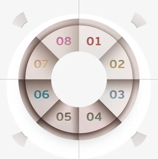 圆形ppt文本框免抠