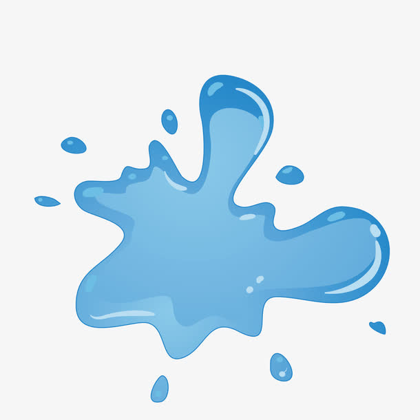 手绘卡通墨迹喷溅免抠