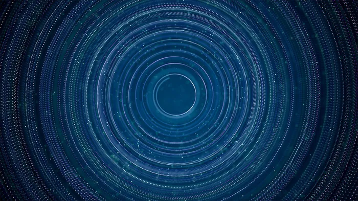 黑蓝魔幻旋转科技背景高清