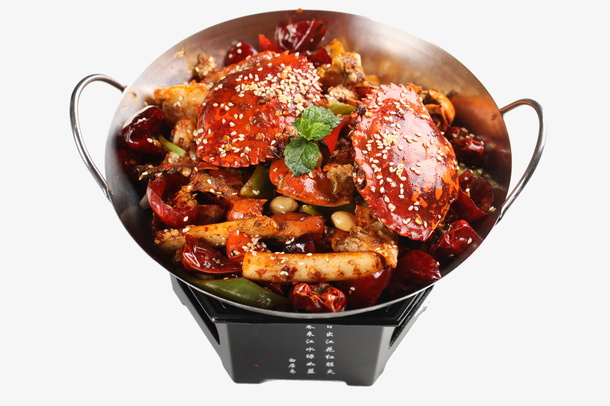 美味的蟹炒年糕PNG免抠