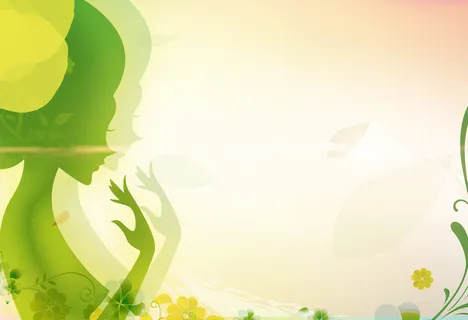 妇女节绿色清新海报背景素材高清 妇女节绿色清新海报背景素材高清