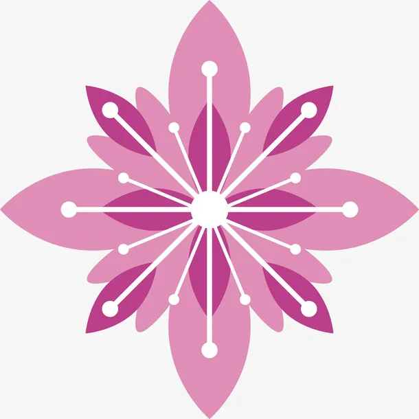 桃花花瓣水墨桃花免抠