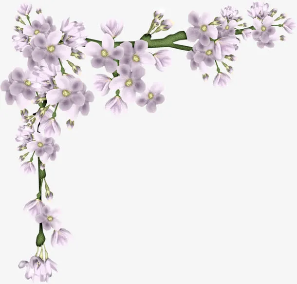 卡通手绘花朵装饰免抠