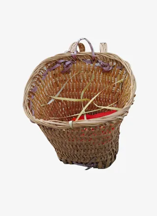 农村用具小背篓免抠