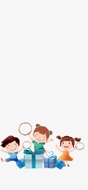 小孩套圈游戏免抠