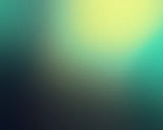 黄绿色渐变模糊海报免抠