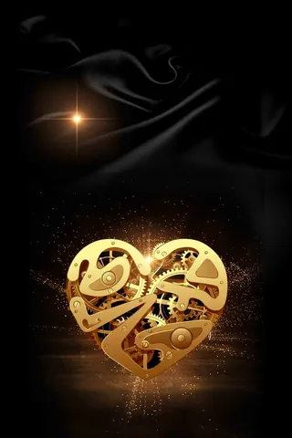 情人节黑色大气促销宣传背景高清