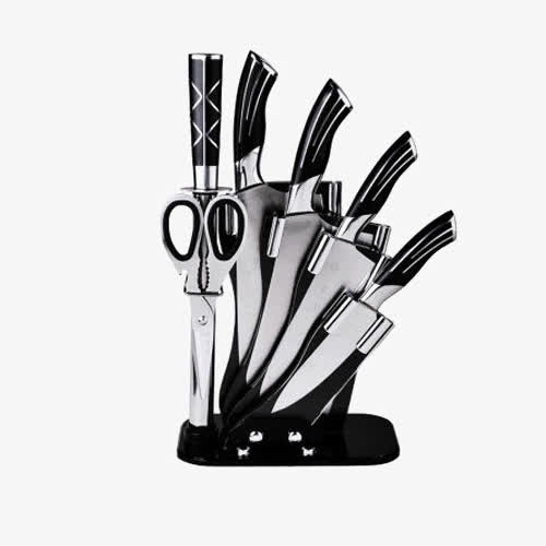 孔雀尾系列不锈钢七件套刀具免抠