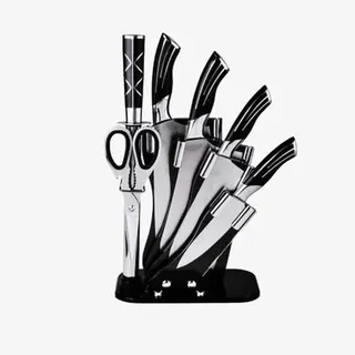 孔雀尾系列不锈钢七件套刀具免抠