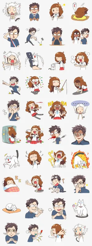 男生女生卡通漫画免抠