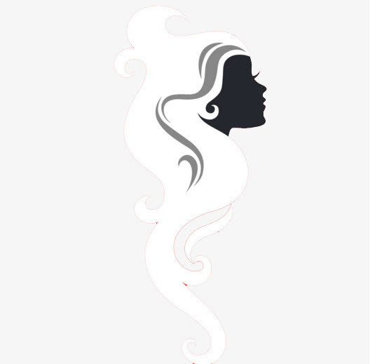 长睫毛美女侧脸免抠