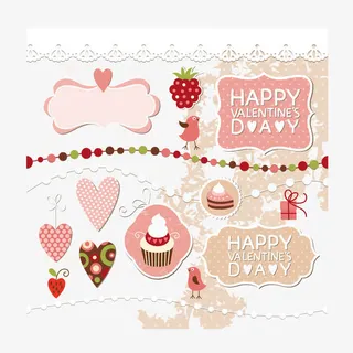 矢量生日祝贺素材免抠