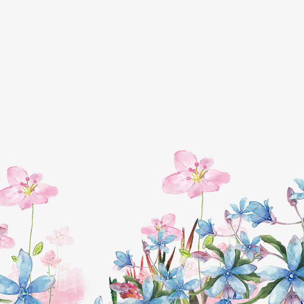 花卉植物装饰边框免抠