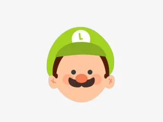 扁平化卡通马里奥免抠